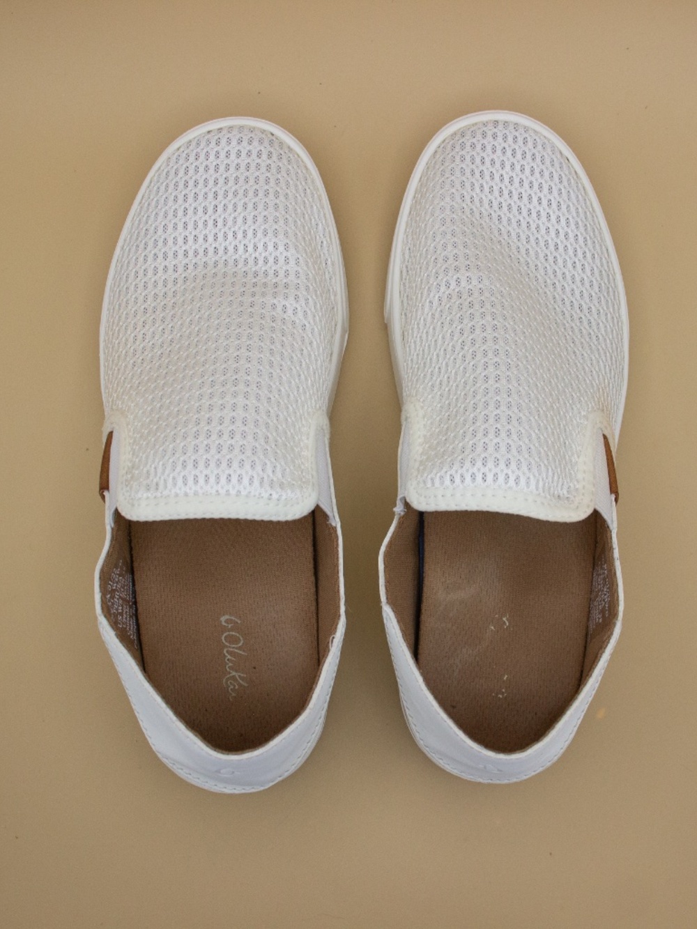 OluKai Pehuea White Breathable Mesh Slip On Shoes 20271 Women's Size 8 - Picture 6 of 9